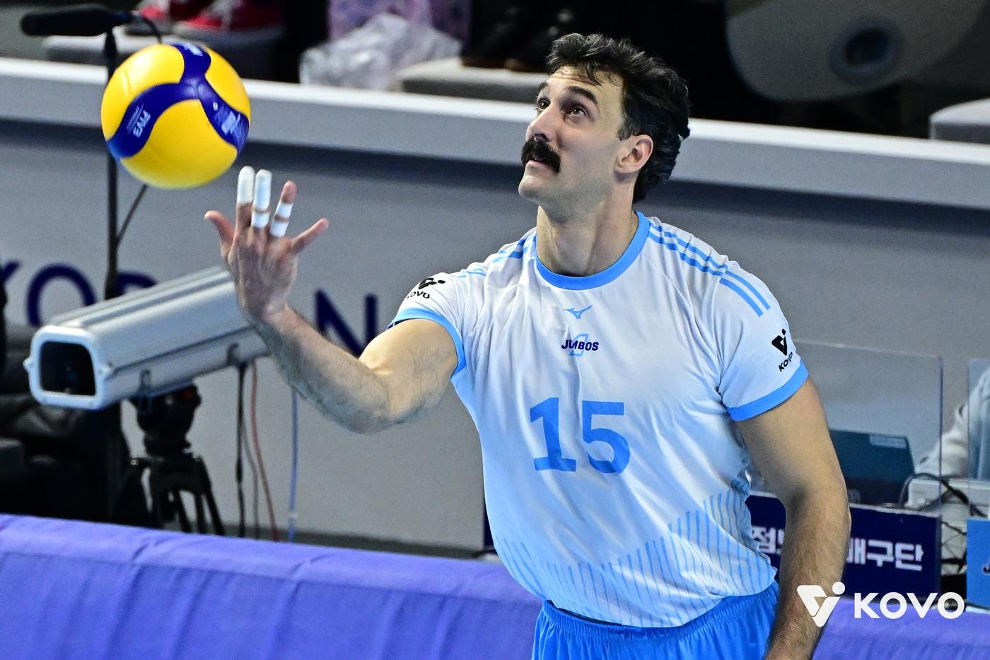 본문 이미지 -  대한항공의 카일 러셀(KOVO제공)