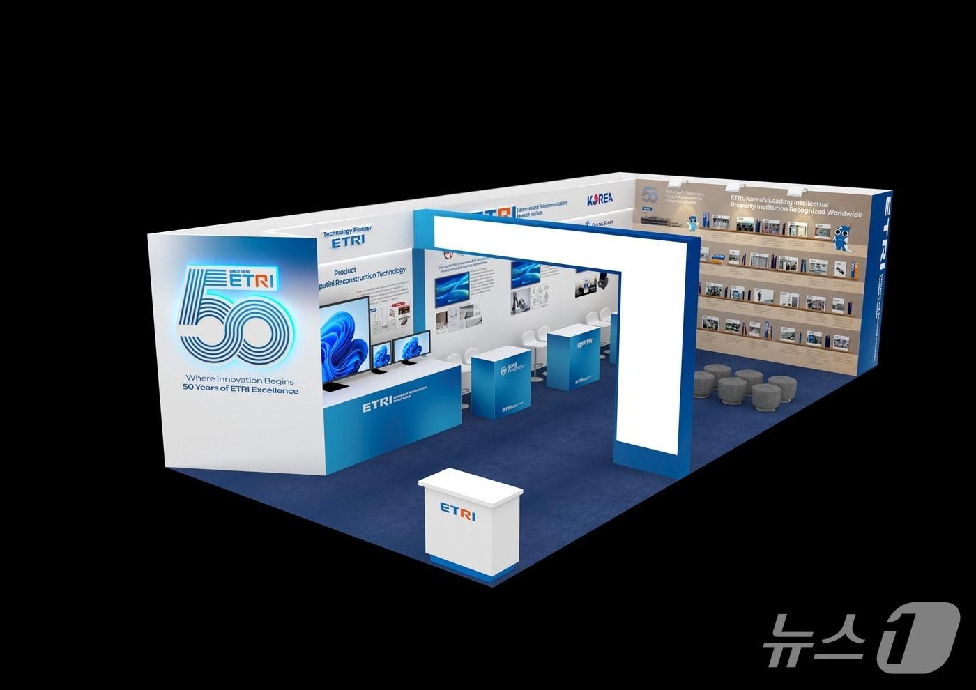 한국전자통신연구원(ETRI) CES 2026 부스(ETRI 제공) /뉴스1