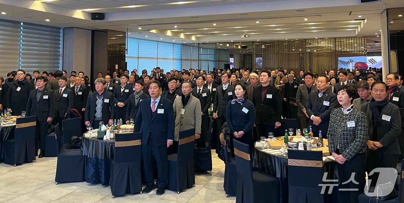 본문 이미지 - 진주상공회의소가 5일 '2026 경제계 새해 인사회'를 개최하고 있다.(진주상의 제공. 재판매 및 DB금지). 2026.1.5