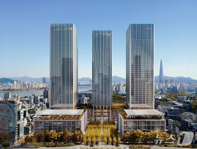 본문 이미지 -  현대차그룹 GBC 신사옥 예상 조감도 (서울시 제공)