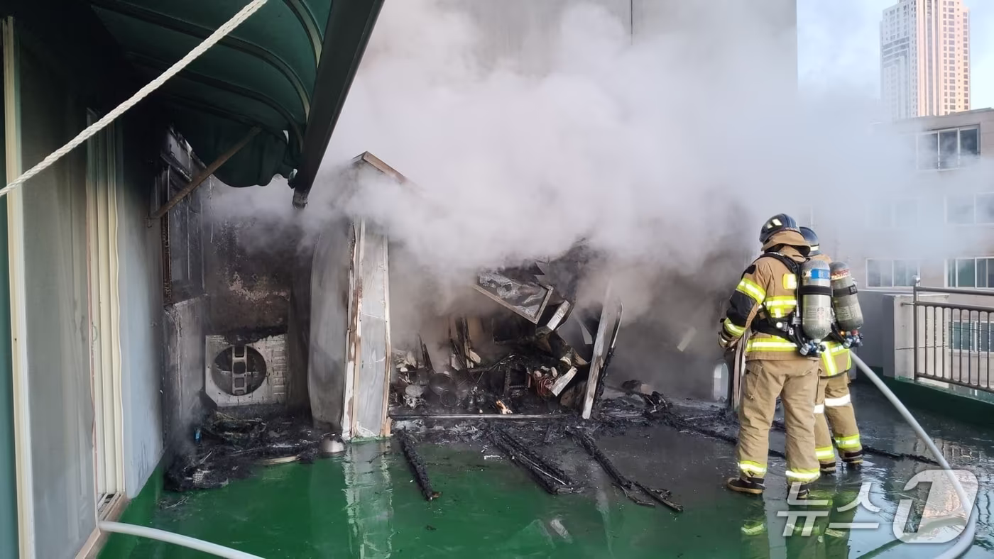 화재 현장. (울산소방본부 제공. 재판매 및 DB금지)/뉴스1