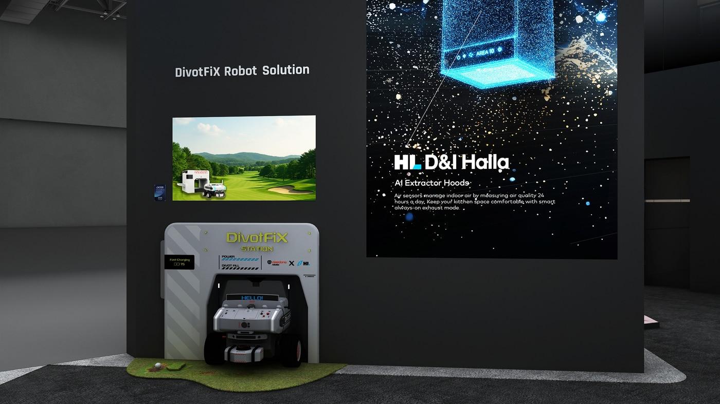 본문 이미지 - 디봇픽스 CES 전시 이미지(HL D&I한라 제공) 뉴스1 ⓒ News1 