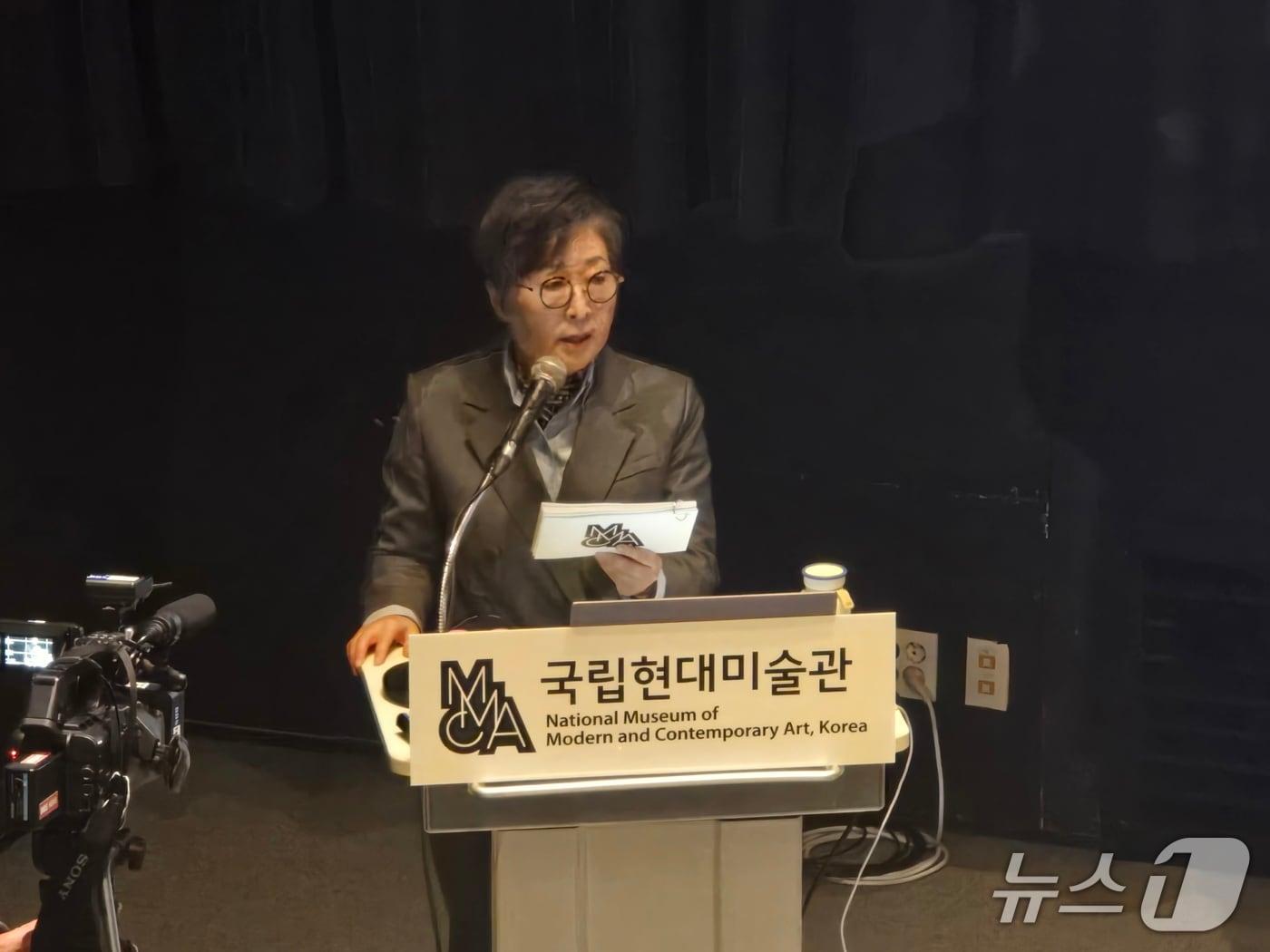 본문 이미지 - 김성희 국립현대미술관 관장. ⓒ 뉴스1 김정한 기자