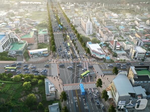 본문 이미지 - 가련광장 교차로 조감도./뉴스1