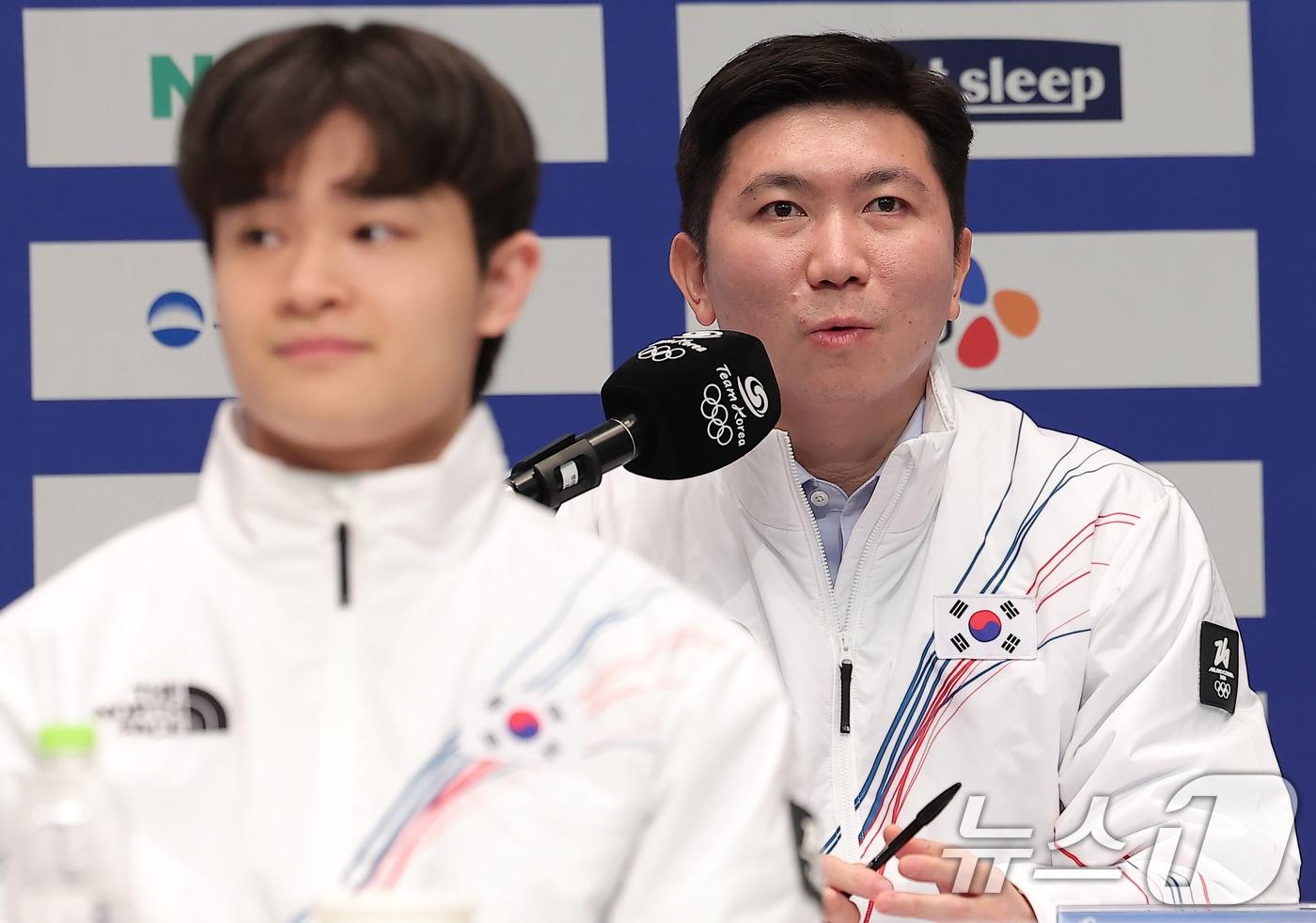 유승민 대한체육회장이 7일 충북 진천선수촌 챔피언하우스에서 열린 2026 밀라노코르티나동계올림픽대회 D-30 미디어데이에서 인사말을 하고 있다. 2026.1.7/뉴스1 ⓒ News1 김성진 기자