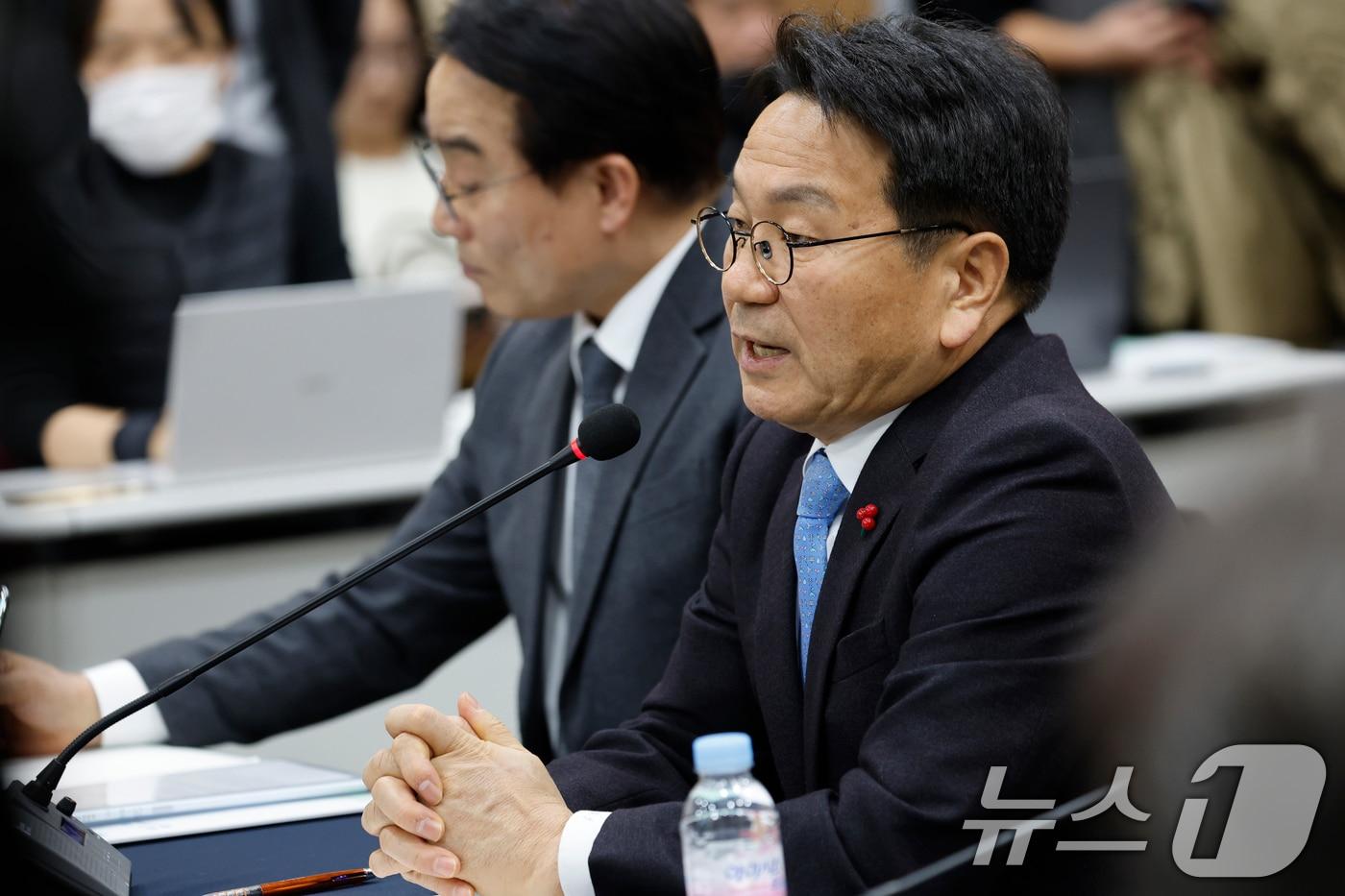 광주전남 행정통합 추진방향 정책토론회가 7일 광주 김대중컨벤션센터에서 열린가운데 강기정 광주시장이 축사를 하고 있다. 2026.1.7/뉴스1 ⓒ News1 김태성 기자