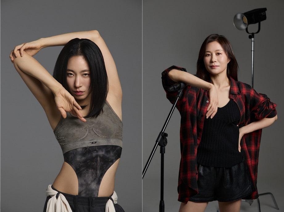 본문 이미지 - 리아킴(왼쪽)과 문소리.(안애순컴퍼니 제공)