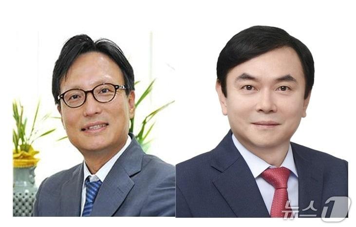 본문 이미지 - 2026년 자랑스런 국민인의 상에 선정된 이석환 한국정책학회장(왼쪽)과 이현재 동아무역 회장(국민대 제공)