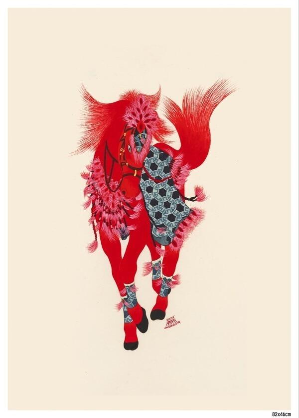 본문 이미지 - 오순, crimson(붉은 바람) / 82*46cm, 2025 (갤러리 채율 제공)