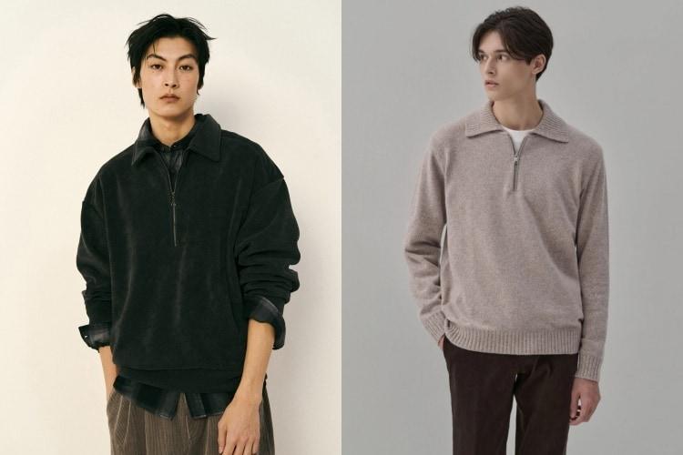 본문 이미지 - 에잇세컨즈(왼쪽)와 GLXY 2025년 FW컬렉션 화보(삼성물산 패션부문 제공)