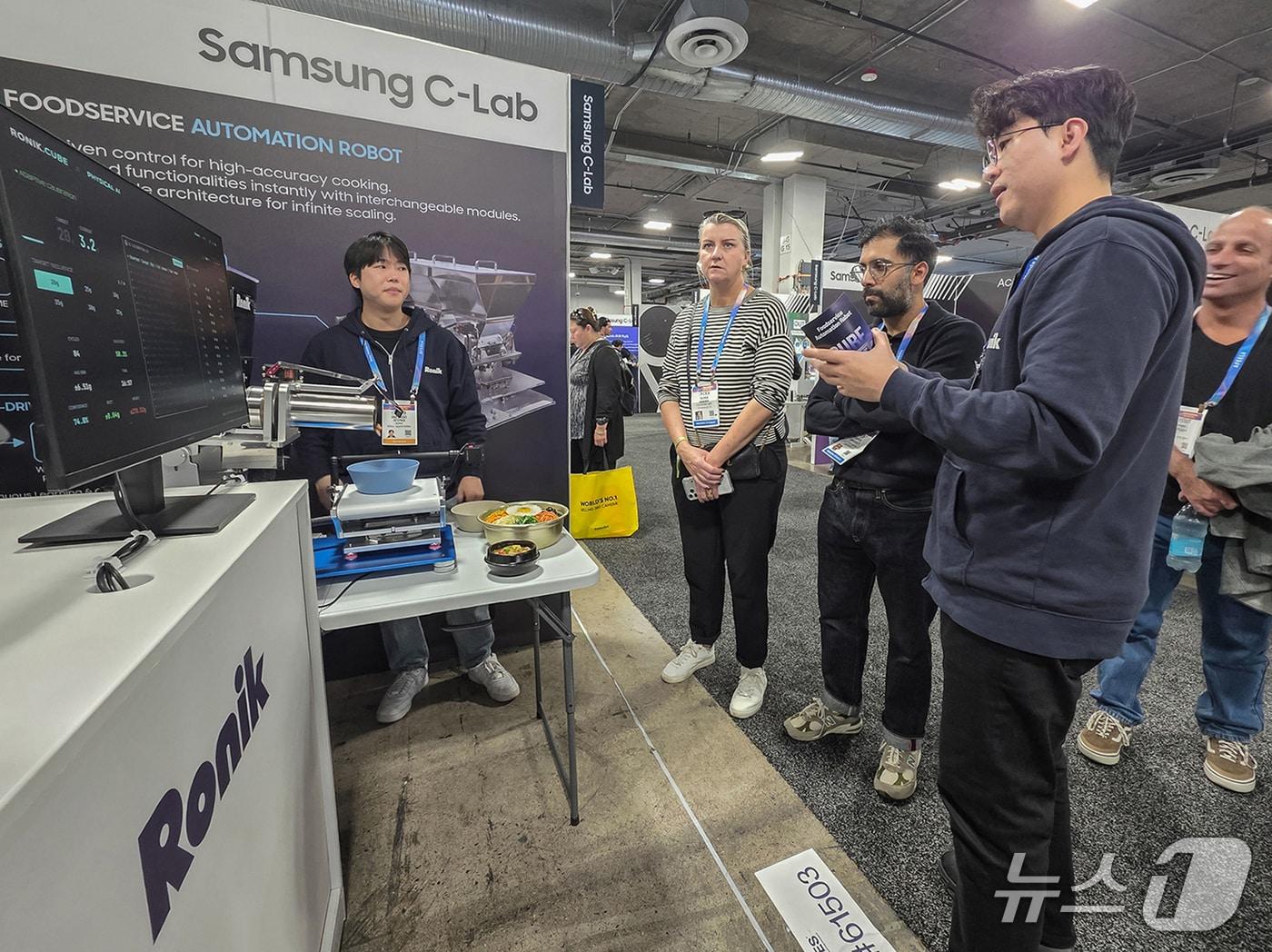 본문 이미지 - 삼성전자가 오는 9일까지(현지시간) 미국 라스베이거스 베네시안 엑스포 ‘유레카 파크(Eureka Park)’에 C랩(C-Lab) 전시관을 마련하고, C랩 아웃사이드·C랩 인사이드 등 총 15개 스타트업과 함께 혁신 기술을 선보였다. (사진제공 = 삼성전자) 