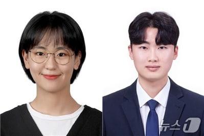 본문 이미지 - 인공지능(AI) 서울테크 대학원 장학생으로 선정된 윤현준 교수 연구팀 소속 박사과정 김연수 학생과 석사과정 안학서 학생.(숭실대 제공)