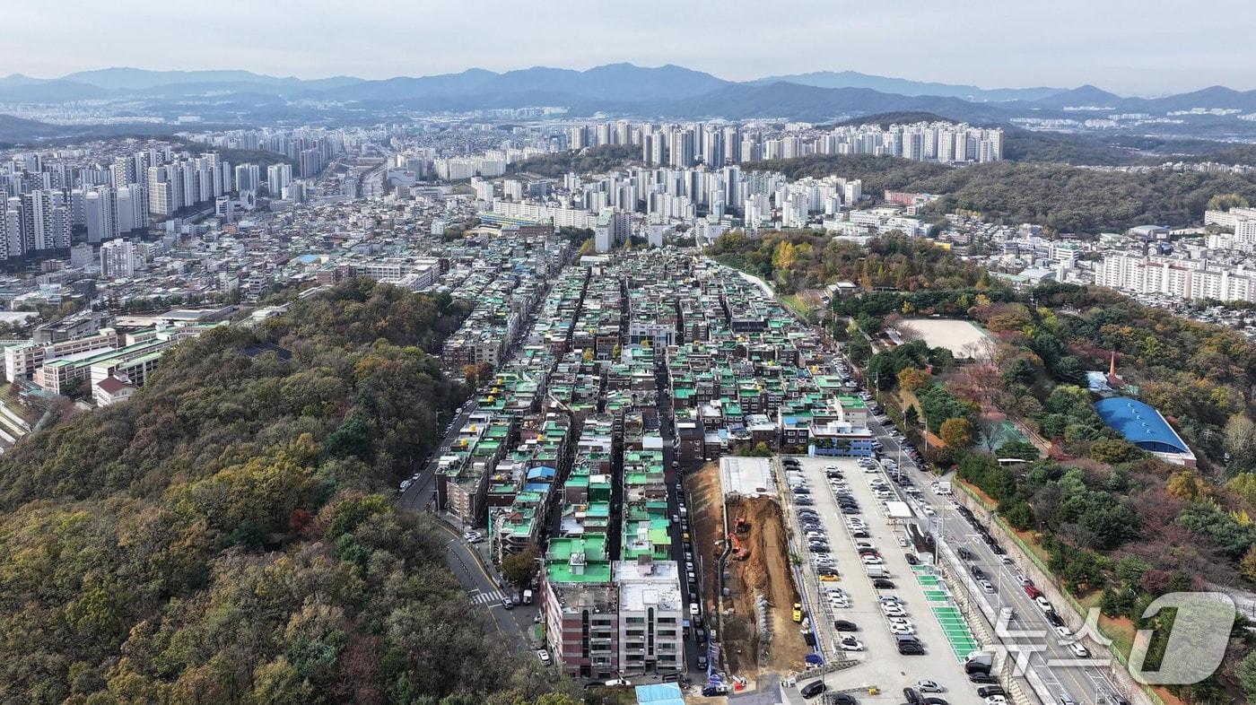 성남시 은행1·금광2구역 및 주변 전경.(성남시 제공. 재판매 및 DB금지)/뉴스1