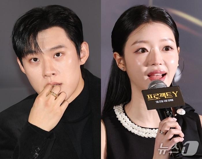 본문 이미지 - '프로젝트Y' 김성철(왼쪽)과 유아 ⓒ 뉴스1 권현진 기자