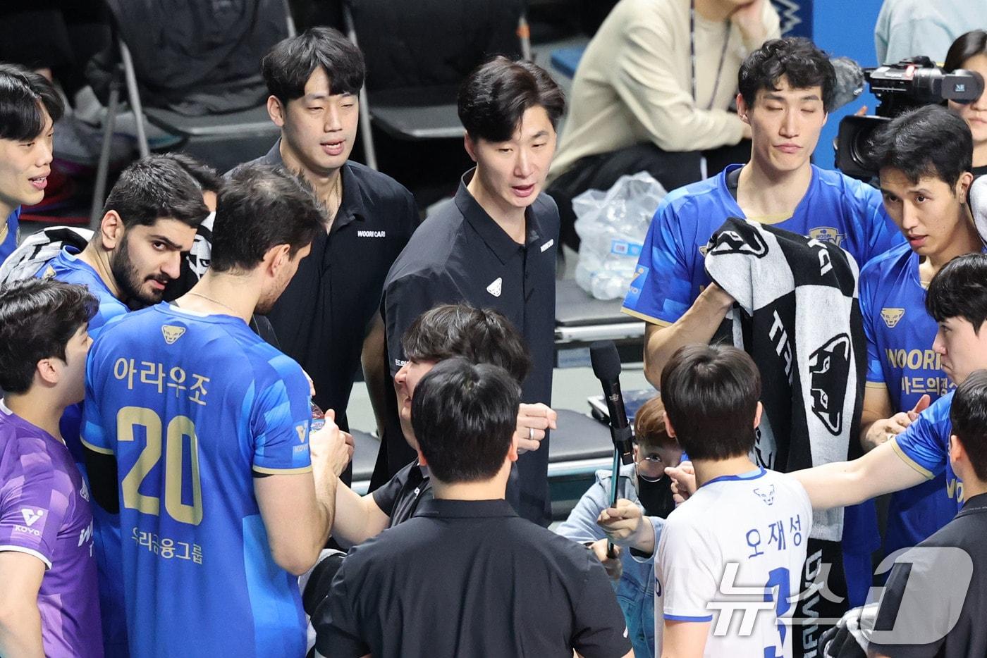 본문 이미지 - 박철우 우리카드 감독. 2026.1.8 ⓒ 뉴스1 이광호 기자