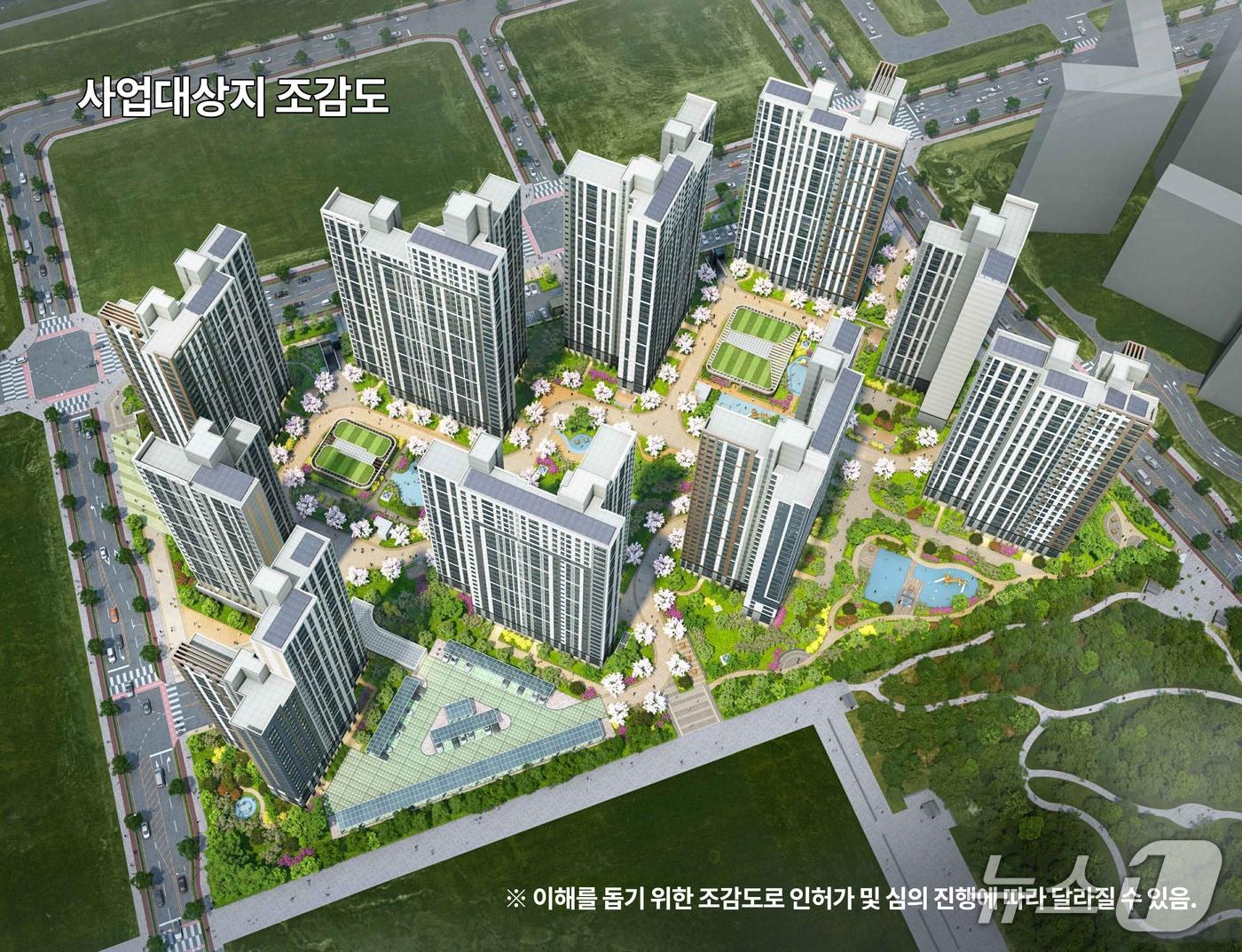 본문 이미지 - 경북도청 신도시 2단계 공동주택 사업계획 32층, 10개 동 1150세대 사업계획 조감도(예천군 제공. 재판매 및 DB 금지)2026.1.9/뉴스1