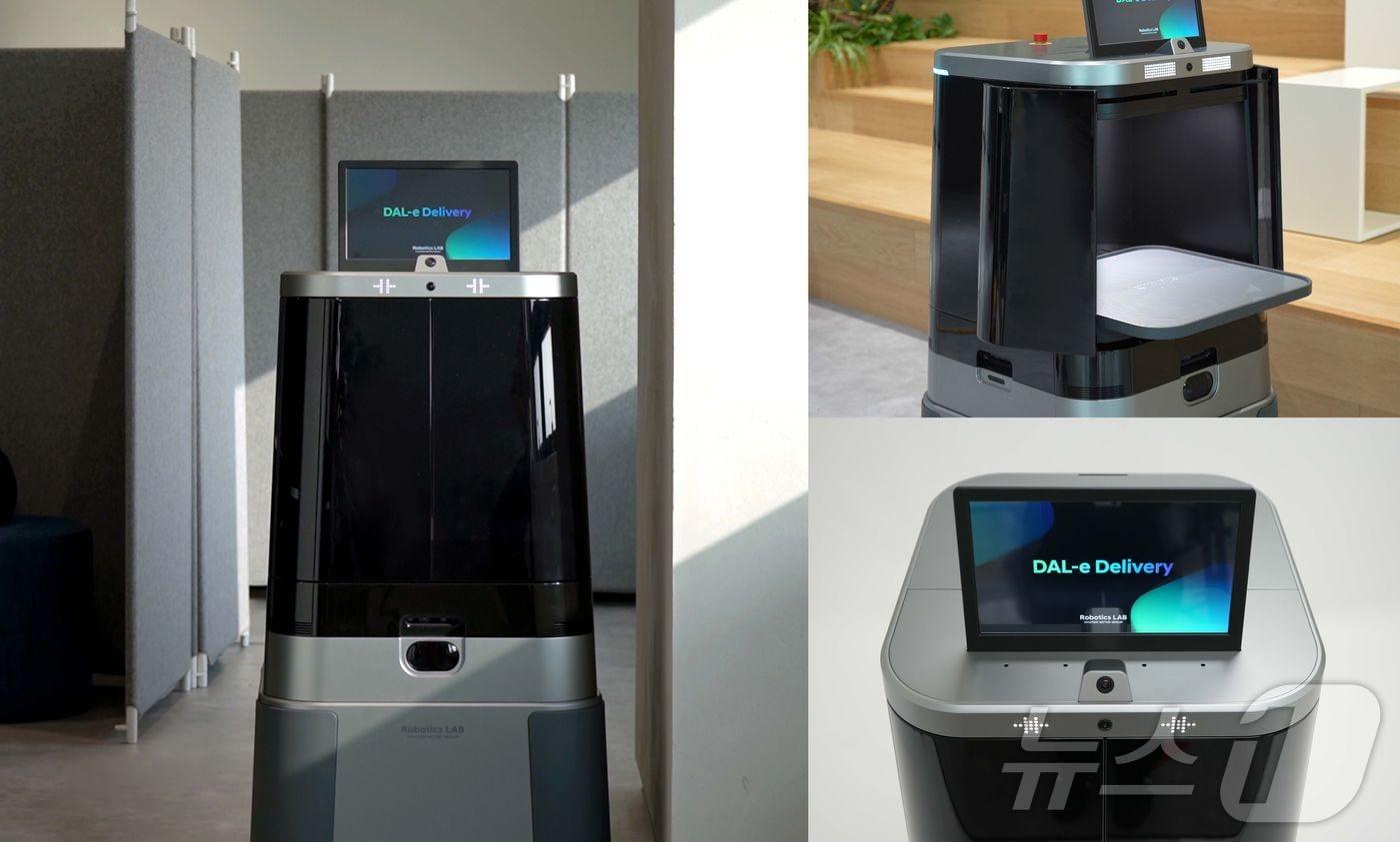 현대차·기아는 미국 라스베이거스에서 열린 ‘CES 파운드리(Foundry) 2026’에 참가해 AI 반도체 전문기업 ‘딥엑스(DEEPX)’와의 협력을 통해 ‘온-디바이스(On-Device) AI’를 위한 AI 칩을 개발 완료하고 양산을 위한 준비를 마쳤다고 9일 밝혔다. 사진은 현대차·기아 로보틱스랩의 DAL-e Delivery(달이 딜리버리). (현대차·기아 제공) 2026.1.9/뉴스1