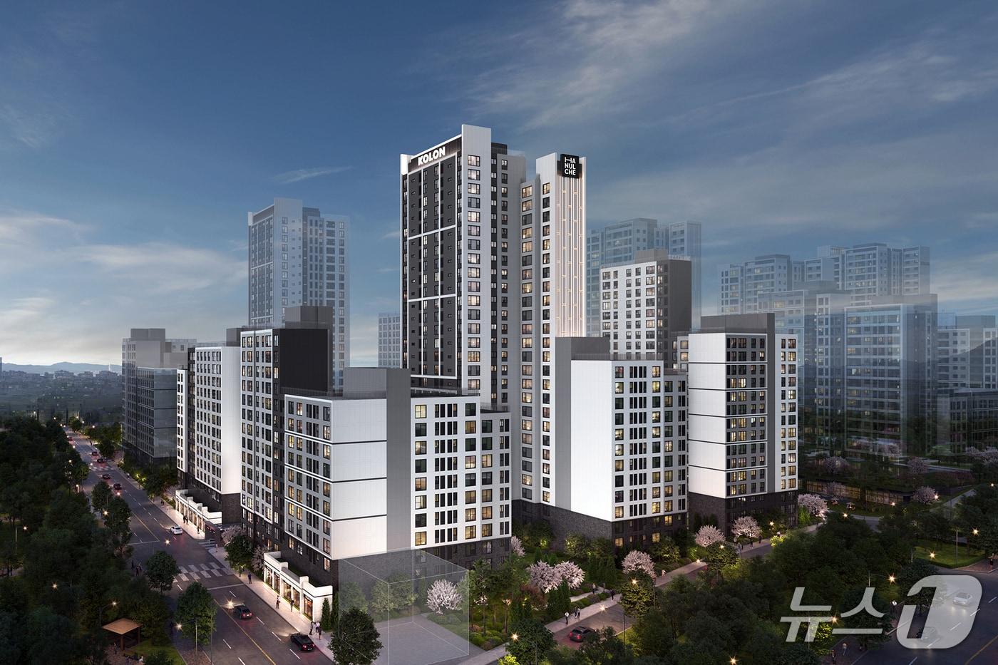 면목역3의8구역 가로주택정비사업 조감도 (코오롱글로벌 제공)