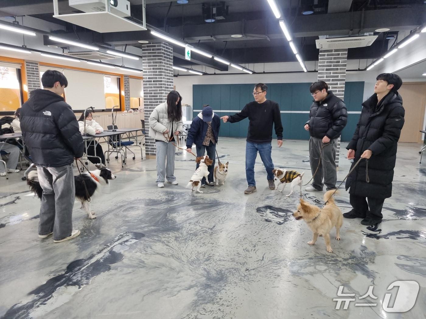 본문 이미지 - 대전교육청 고교-대학 연계 원클래스 반려견 훈련 과정(대전교육청 제공) /뉴스1