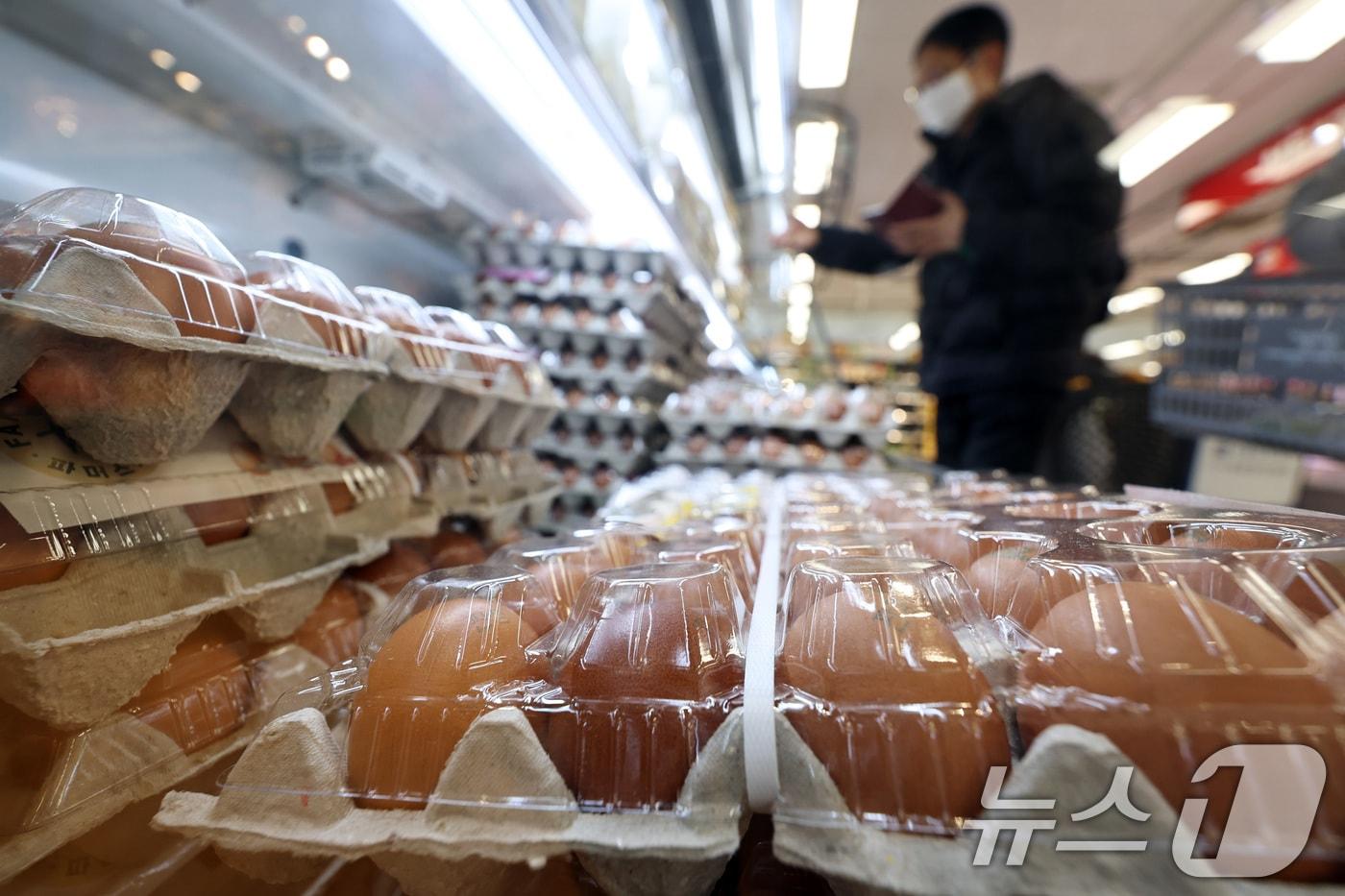 한 마트에 진열된 달걀.(뉴스1DB)/뉴스1