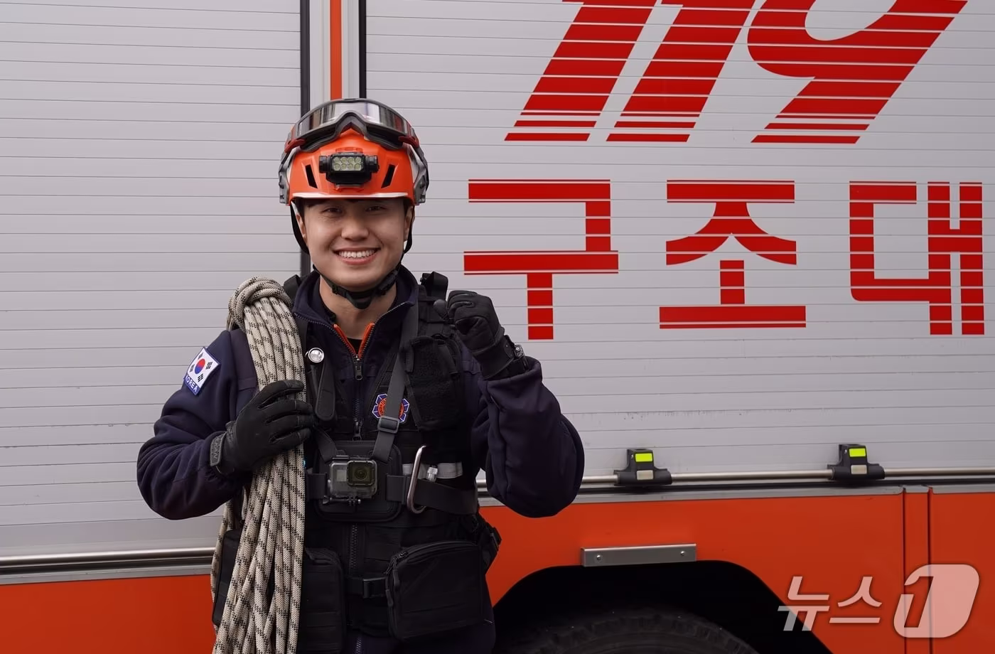 충북 진천소방서는 구조대 정준문 소방사를 2025년 4분기 베스트 청렴 공무원으로 선정했다.(진천소방서 제공, 재판매 및 DB금지)/뉴스1