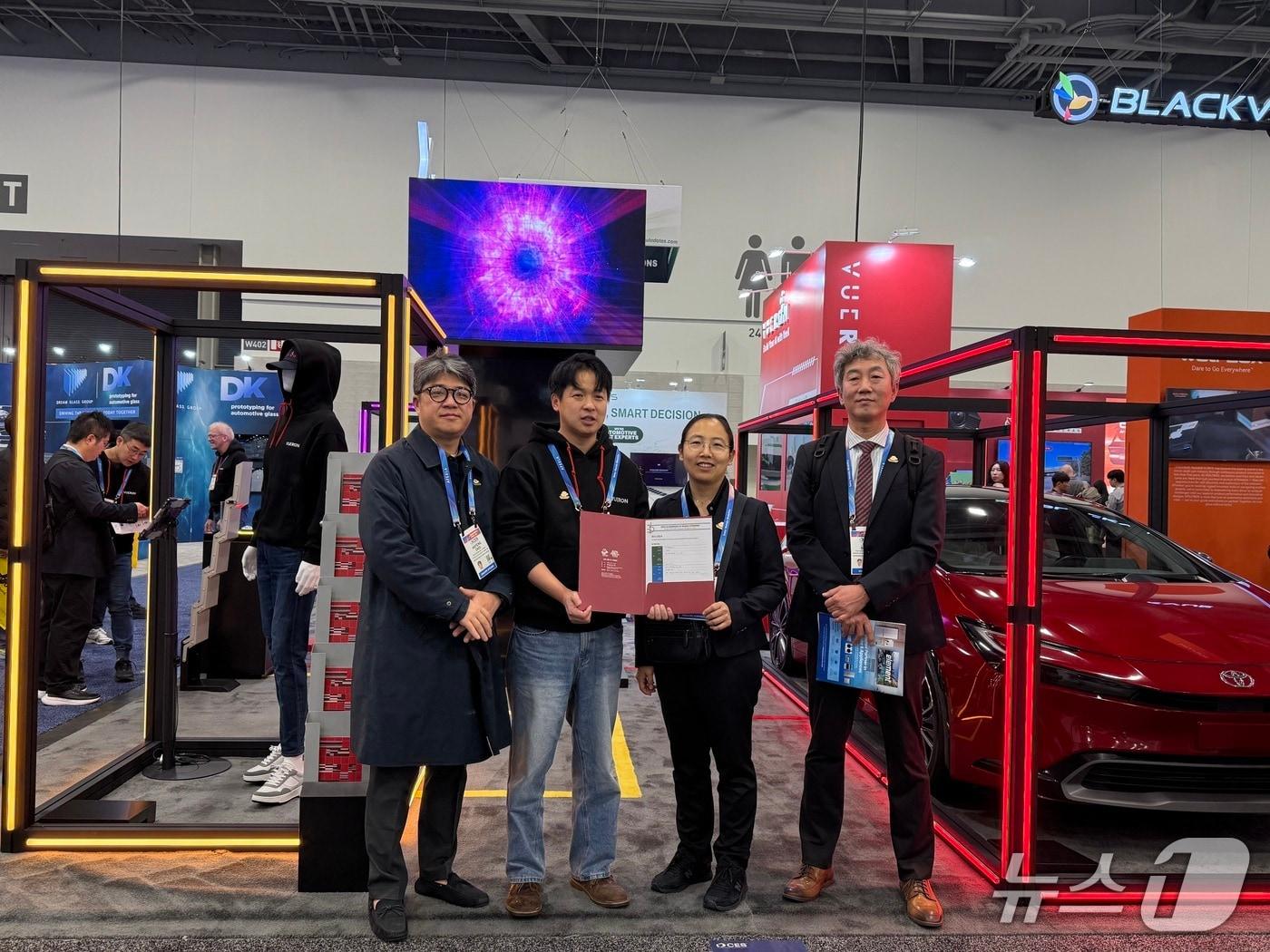 본문 이미지 - 강릉시, 2026 CES에서 '강릉 ITS 세계총회' 홍보활동.(강릉시 제공, 재판매 및 DB 금지) 2026.1.9/뉴스1