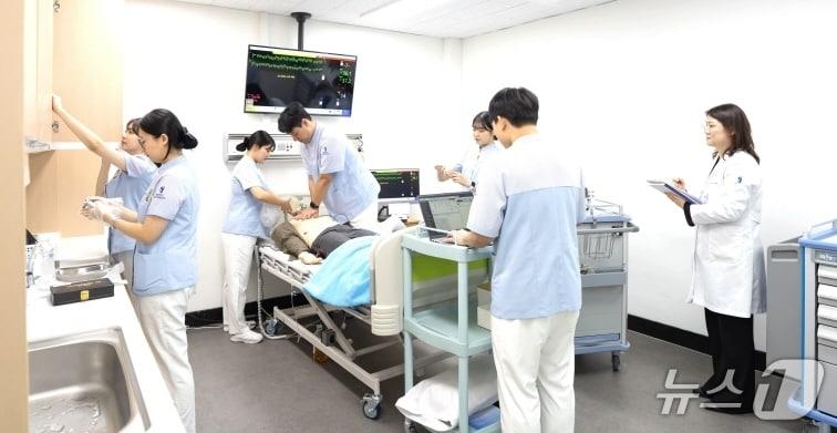 본문 이미지 - 전주대 간호학과 실습 장면.(전주대 제공, 재판매 및 DB 금지)/뉴스1