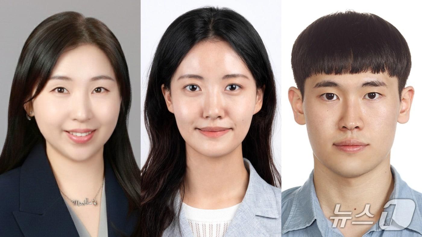 본문 이미지 - (사진 왼쪽부터) 성균관대 전자전기공학부 권민혜 교수, 박희원 연구원, 강구현 연구원./성균관대 제공