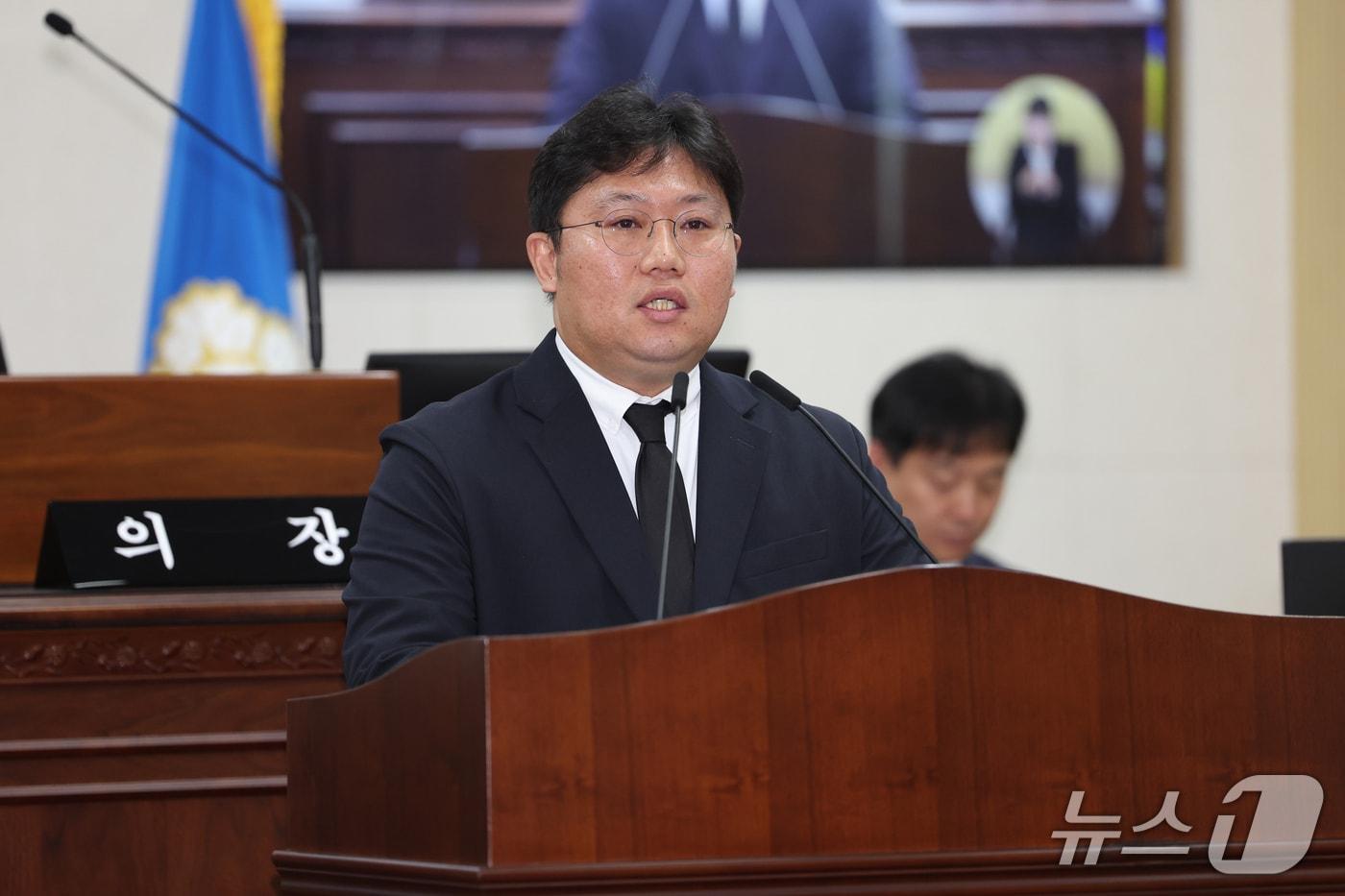 본문 이미지 - 이한국 청주시의원 발언 모습.(청주시의회 제공. 재판매 및 DB 금지) 2026.10.12/뉴스1