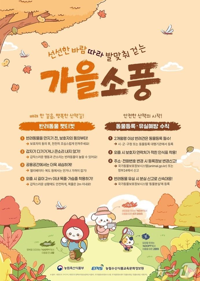 본문 이미지 - '선선한 바람따라 발맞춰 걷는 가을소풍' 포스터.