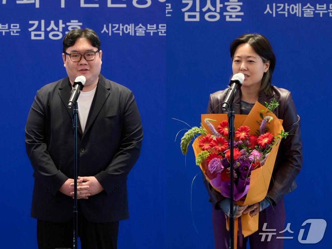 본문 이미지 - 왼쪽부터 공연예술 부문의 김상훈 작·연출가와 시각예술 부문의 조익정 작가(재판매 및 DB 금지) 2026.10.14/뉴스1