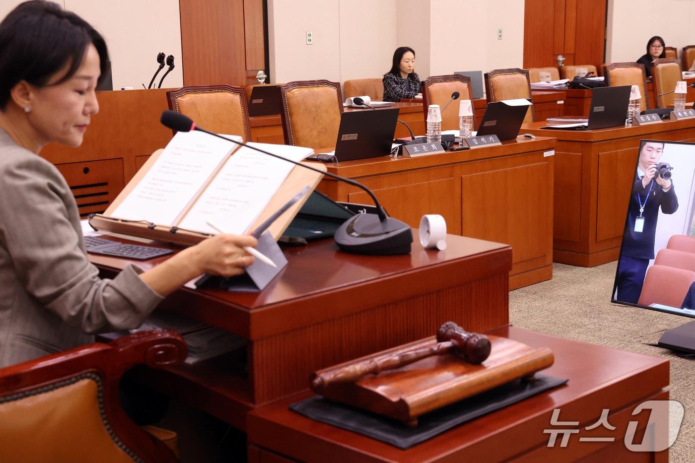 본문 이미지 - 14일 서울 여의도 국회 문화체육관광위원회에서 열린 한국관광공사 등에 대한 국정감사. 2026.10.14 ⓒ 뉴스1 황기선 기자