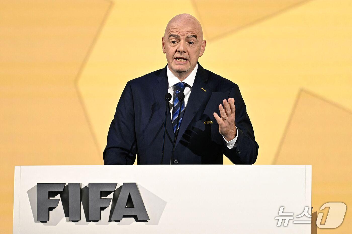 본문 이미지 - 잔니 인판티노 FIFA 회장. ⓒ AFP=뉴스1