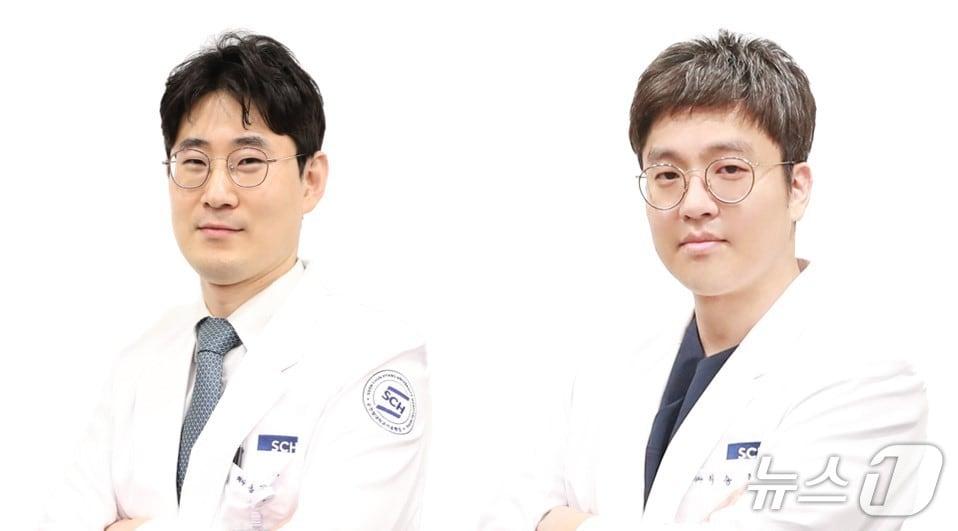 본문 이미지 - 순천향대서울병원 외과의 송영민 교수(왼쪽부터), 이승호 교수.(순천향대서울병원 제공)
