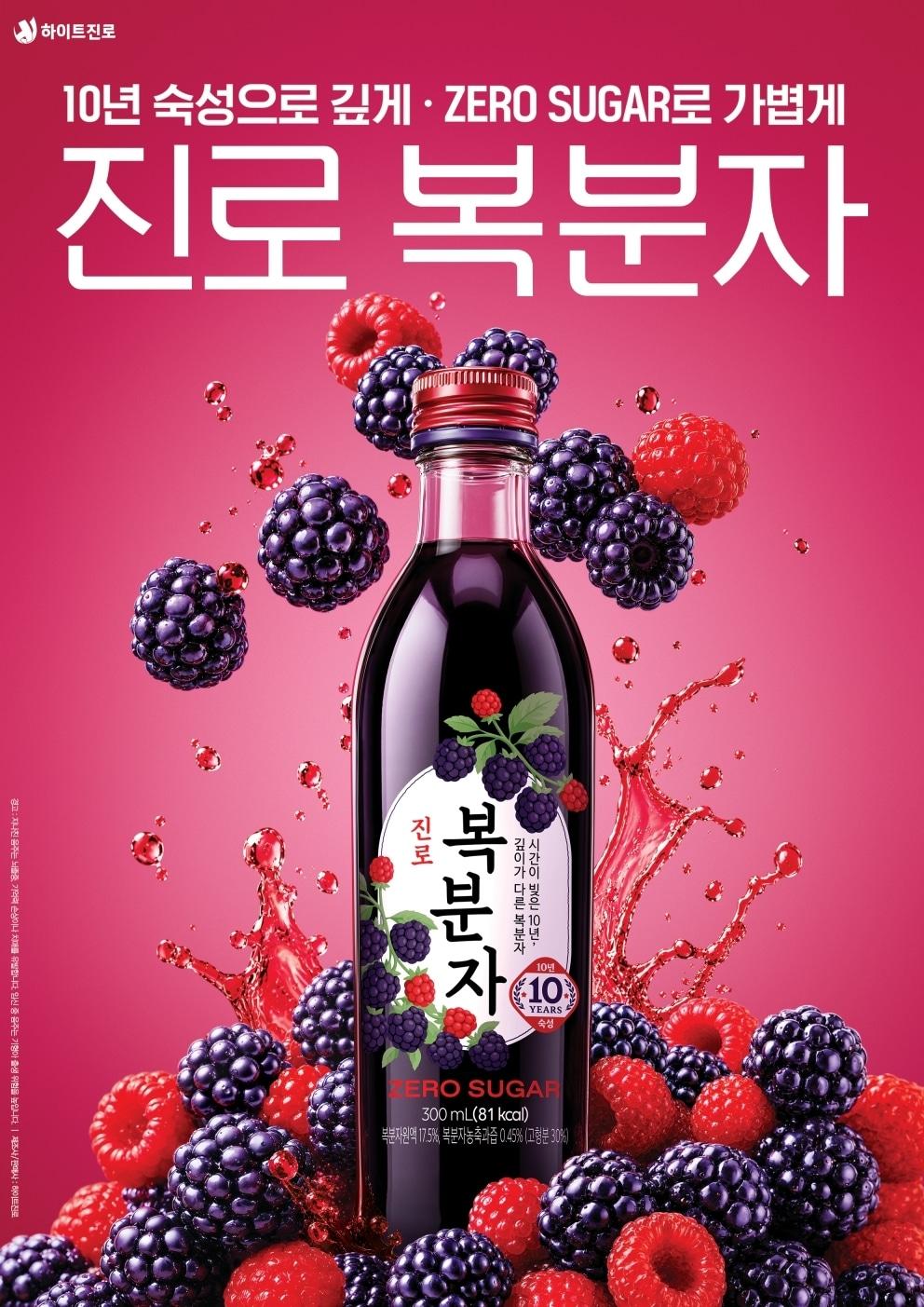 본문 이미지 - 진로 복분자 포스터 이미지.(하이트진로 제공)