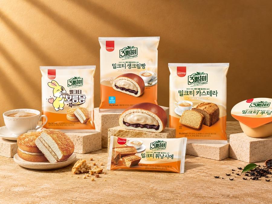 본문 이미지 - 삼립-대만 정통 차 브랜드 '3시 15분' 협업 베이커리 제품.(삼립 제공)