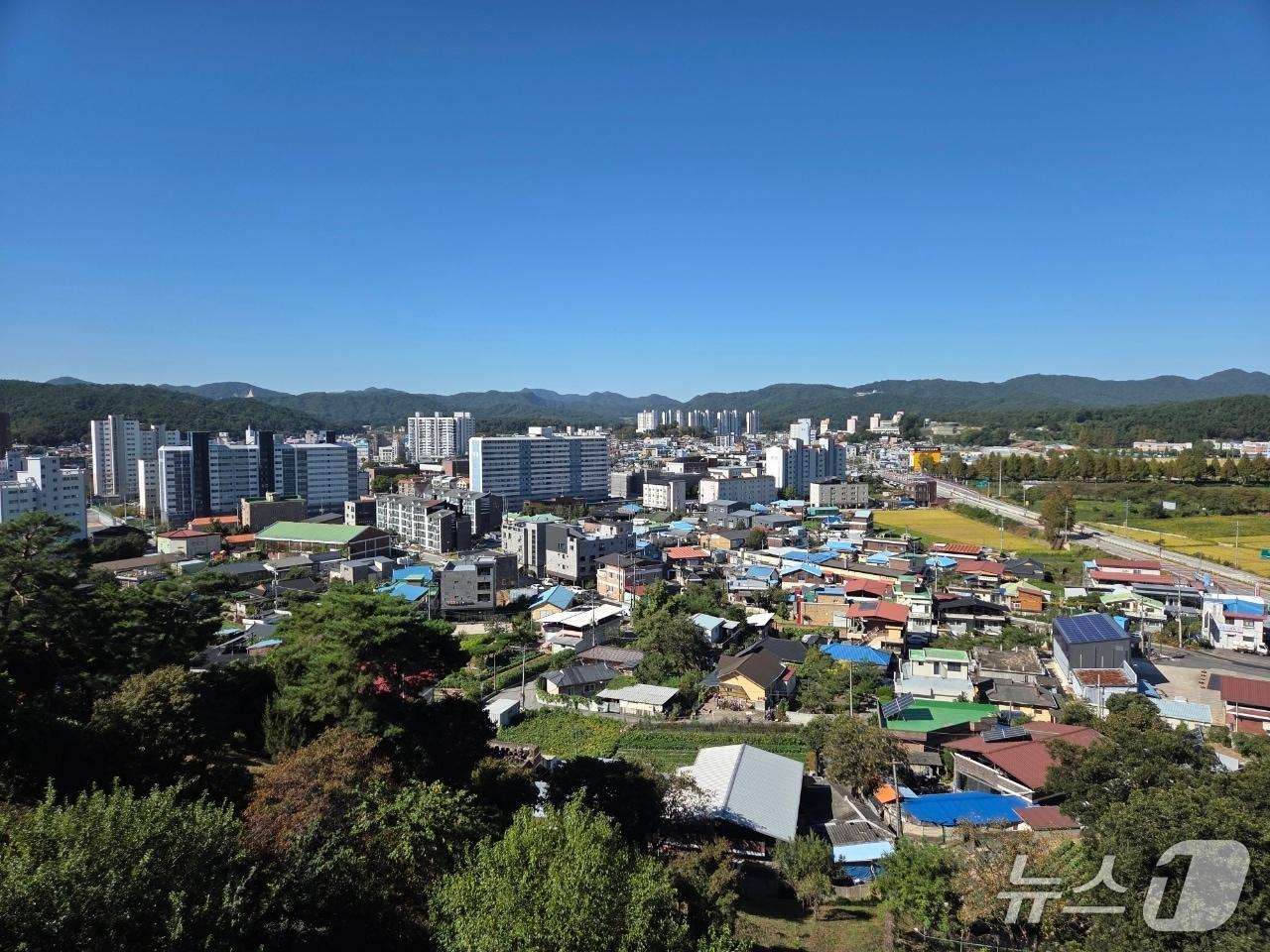 본문 이미지 - 보은읍 일대.(보은군 제공. 재판매 및 DB 금지) 2026.10.2/뉴스1