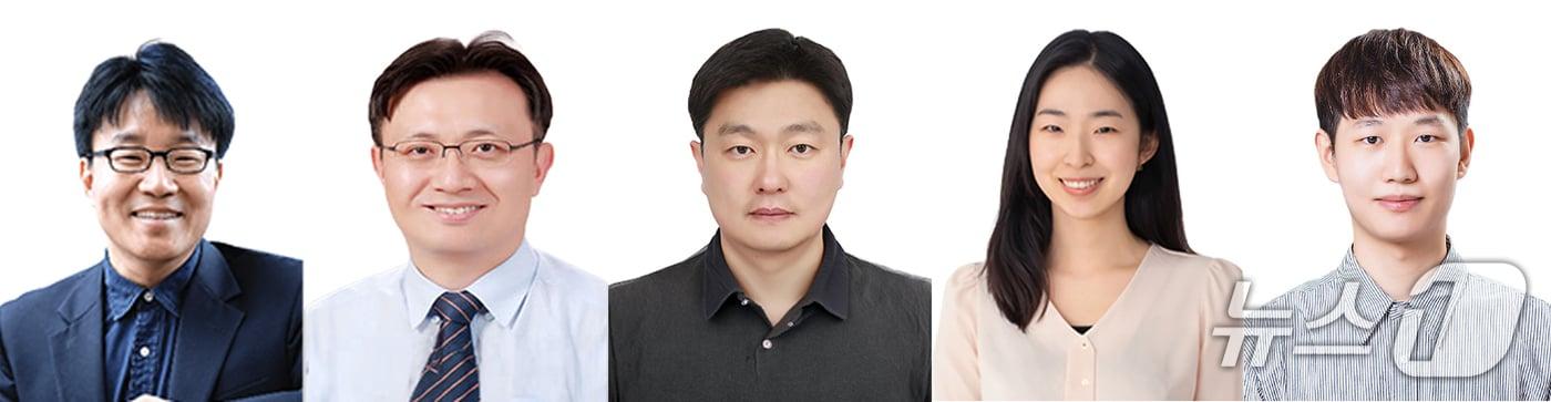 본문 이미지 - GIST 박한수·서울대병원 박진호·서울대 원성호 교수, 서울대 김남은 박사, GIST 조범기 박사과정생(왼쪽부터)(지스트 제공, 재판매 및 DB 금지)/뉴스1 