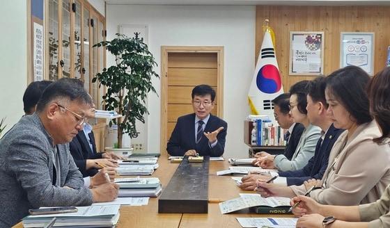 본문 이미지 - 충북교육청 기획회의.(충북교육청 제공. 재판매 및 DB 금지) 2026.10.2/뉴스1