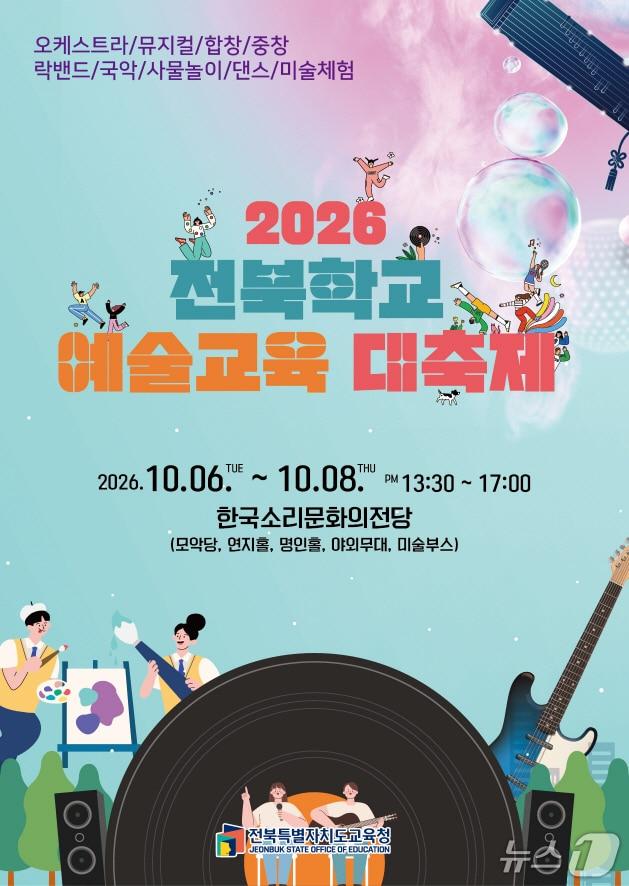 본문 이미지 - 전북학교 예술교육 대축제 포스터./뉴스1
