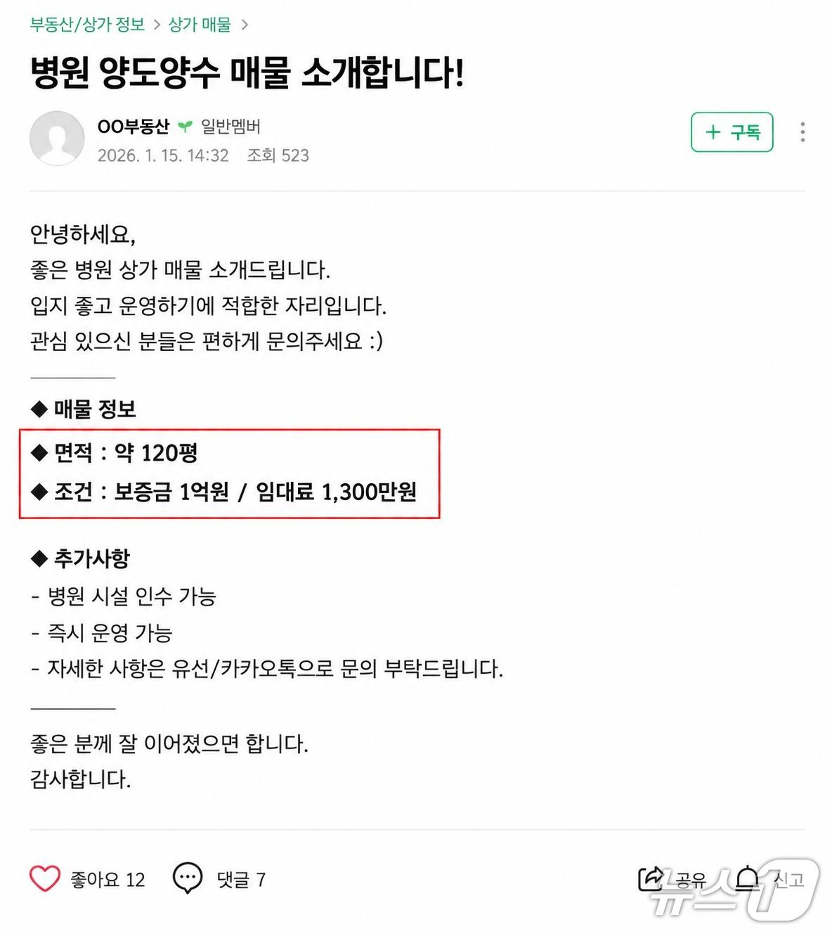 본문 이미지 - 20대 A씨 게시글(가상).(서울시 제공)
