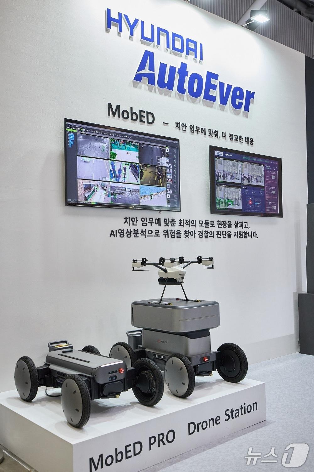 본문 이미지 - 국제치안산업대전 2026 현대오토에버 부스 모습(현대오토에버 제공)