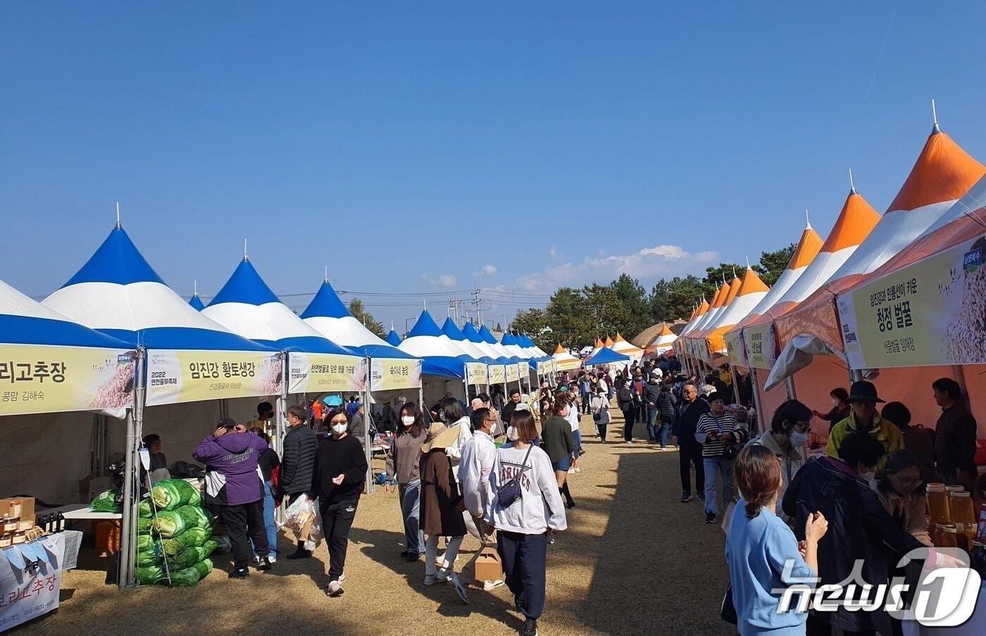 본문 이미지 - 연천 율무 축제 행사장 모습. (연천군 제공, 재판매 및 DB금지)