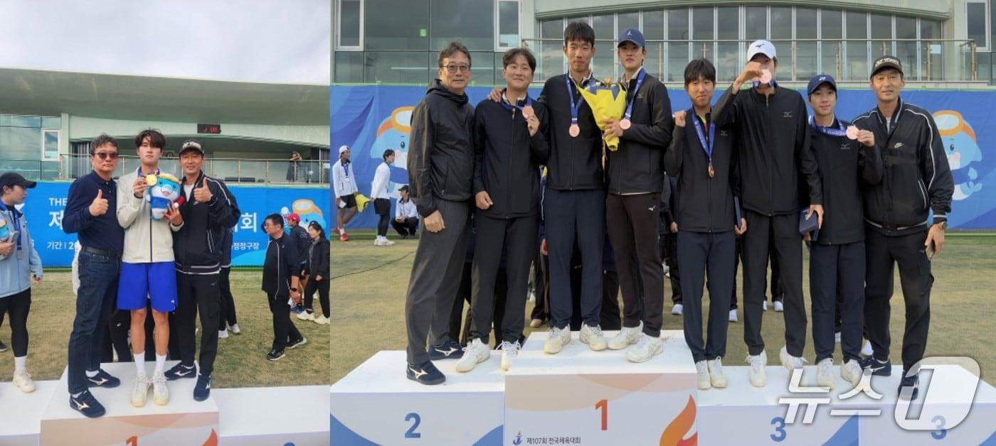 본문 이미지 - 대전대학교 정구팀이 제107회 전국체육대회 정구 종목에서 개인단식 금메달과 단체전 동메달을 획득했다. (대전대 제공. 재판매 및 DB 금지) /뉴스1