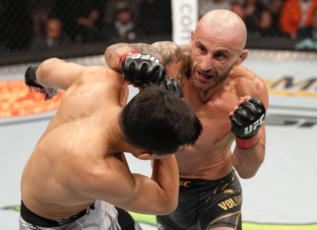 본문 이미지 - UFC 페더급 챔피언 볼카노프스키. (UFC 제공. DB 및 재판매 금지)
