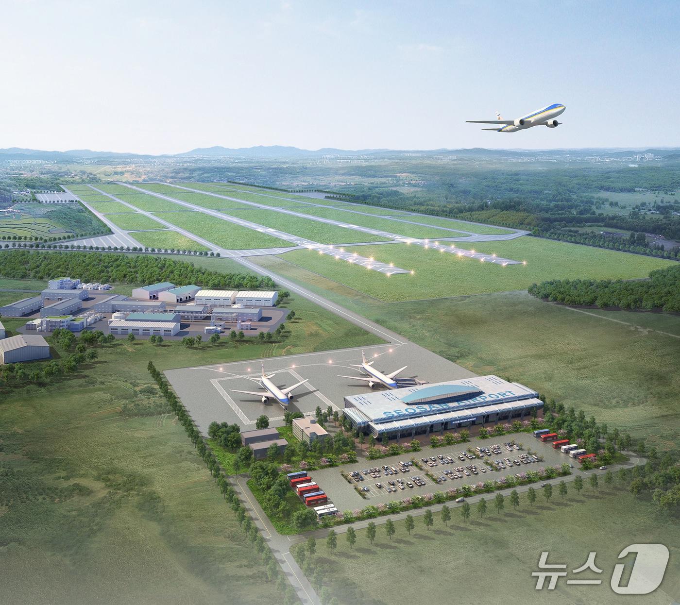 본문 이미지 - 서산공항 건설사업 조감도(서산시 제공. 재판매 및 DB 금지)