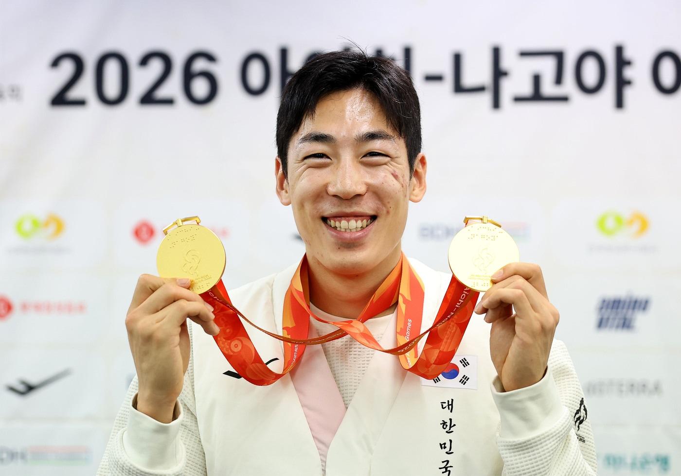 본문 이미지 - 2026 아이치·나고야 아시안패러게임 육상 2관왕에 오른 장민호. (대한장애인체육회 제공. DB 및 재배포 금지)