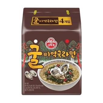 본문 이미지 - 오뚜기 굴미역국라면 상품 이미지 (롯데마트·슈퍼 제공)