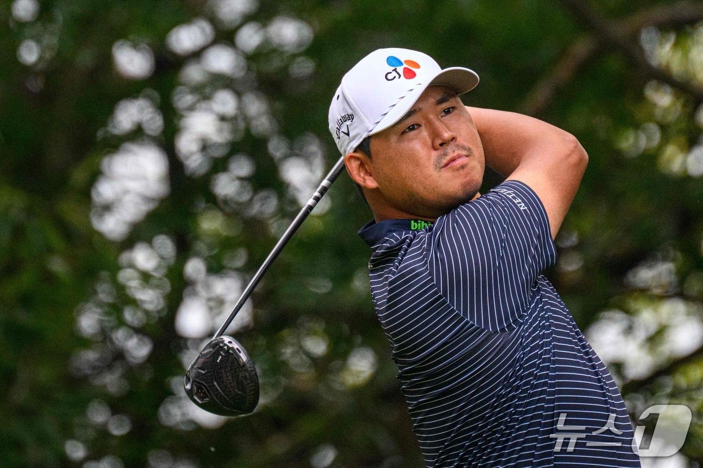 본문 이미지 - 제네시스 챔피언십 공동 4위를 기록한 김시우.  ⓒ AFP=뉴스1