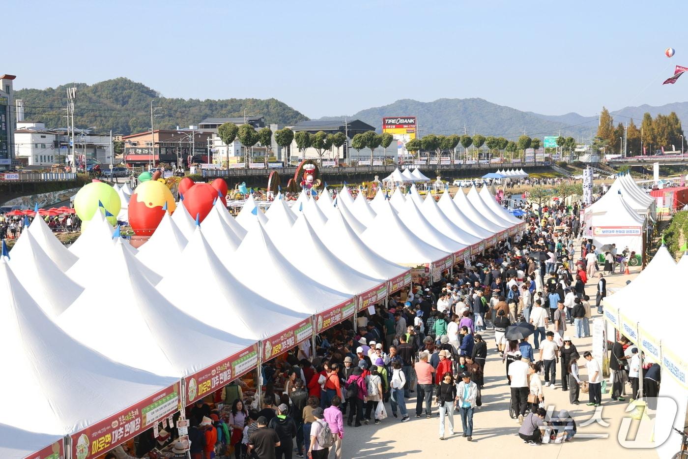 본문 이미지 - 16~25일 열흘간 보은읍 뱃들공원과 속리산 일원에서 열린 보은대추축제가 막을 내렸다.(보은군 제공. 재판매 및 DB 금지) 2026.10.26/뉴스1